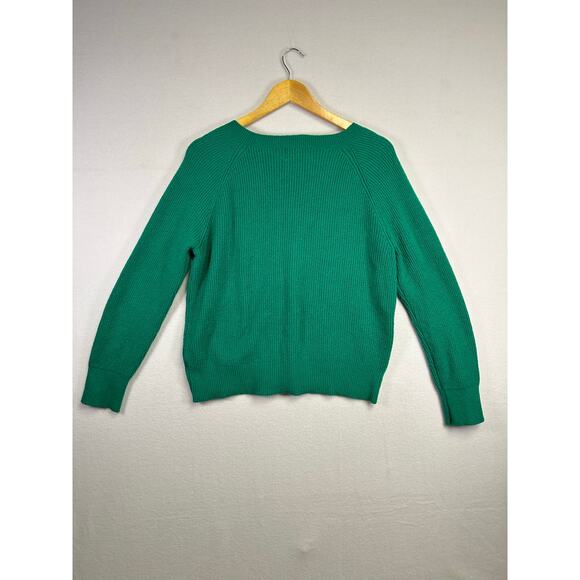 Woman's So Soft Old Navy Green V Neck Sweater - Size Small Casual Cozy - Picture 8 of 10